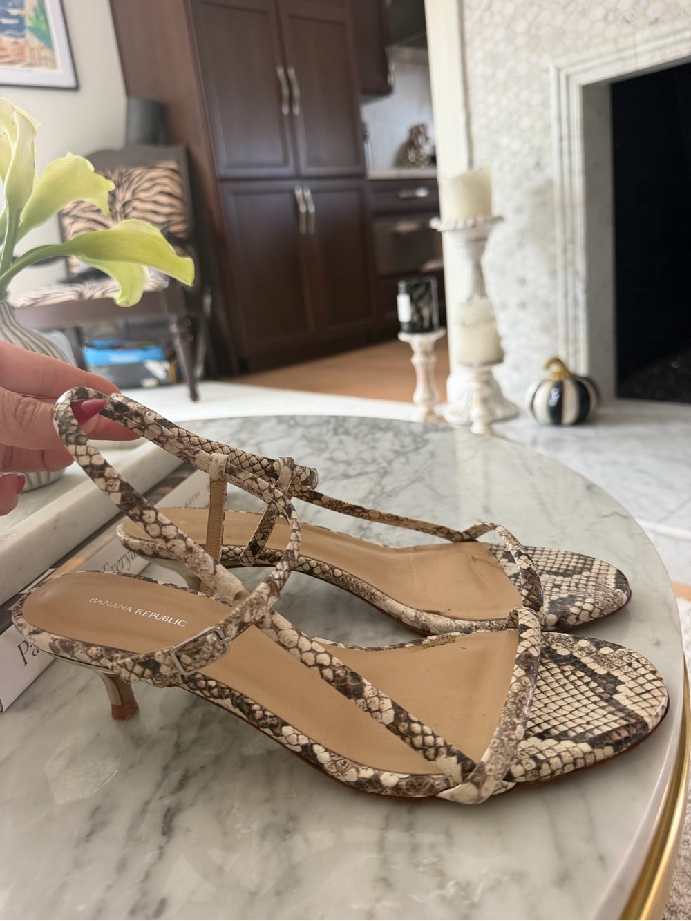 Banana Republic Snake-Print Women’s Sandals